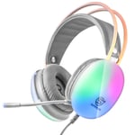 3D Stereo Sound Gaming Headset USB Wired LED Headphones  Mic For Xbox PS4/5 PC