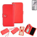 Wallet Mobile phone cover BLU G33 Phone protective Case red