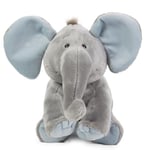 Schaffer Knuddel mich!- éléphant BabySugar Blue Rudolf Schaffer Collection Peluche, 5183, Bleu, Taille L 30 cm / 24x19x20 cm