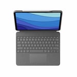 Tangentbord Logitech iPad Pro 2020 12.9 Grå Qwerty Spanska