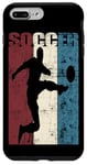 Coque pour iPhone 7 Plus/8 Plus Ballon de football vintage effet vieilli