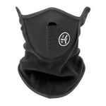 Ansiktsmask med Ventil / Skidmask / MC-mask - Neopren Svart one size