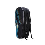 Hundred Strike Badminton and Tennis Racquet Kit Bag | Material: Polyester | Multiple Compartment with Side Pouch | Easy-Carry Handle | Padded Back Straps | Front Zipper Pocket (6 in 1)