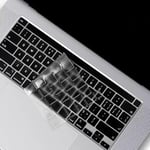 Protection Clavier Compatible avec MacBook Pro 14/16" M1 M2 M3 (2022-2023),2021 pro14 A2442,2023 Pro16,2" et Autres modèles,Résistante à l'eau et à la Poussière,AZERTY EU,Silicone Transparent