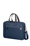 Samsonite Eco Wave - Sacoche pour ordinateur portable 15,6 pouces avec 2 compartiments, 39 cm, 15,5 L, Bleu (Midnight Blue)