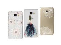 NOVAGO Compatible avec Samsung Galaxy A5 2016 (A510) Lot de 3 Coques en Gel Souple Transparent Solide avec Impression de qualité (Multicolore 3)