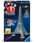 Ravensburger - Puzzle 3D Building - Tour Eiffel phosphorescente - Édition 50 ans - À partir de 10 ans - 216 pièces numérotées à assembler sans colle - Accessoires de finition inclus - 11591