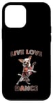 Coque pour iPhone 12 mini Live Love Dance Chihuahua, expression joyeuse