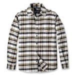 Carhartt Men's Flannel L/S Plaid Shirt Heavy Malt, S