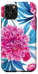 iPhone 11 Pro Pink Peony Floral Pattern Botanical Design for Flower Lovers Case