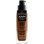 Fonds de teint & Bases Nyx Professional Make Up  Can't Stop Won't Stop Full Coverage Foundation cappucciono