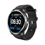 Montre Connectée Cuir 1.3' ECG Tensiomètre IP67 Bluetooth Noir YONIS