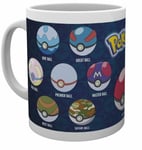 OFFICIAL POKEMON BALLS POKEBALLS VARIATIONS COFFEE MUG CUP NEW IN GIFT BOX GB