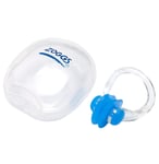 Zoggs Silicone Swimming Nose Clip with Case, Blue/Clear, Nose Clip Swimming A...