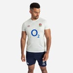 Umbro Mens England Rugby Warm Up Shirt 2023 2024 Adults Top Dew/Metal M