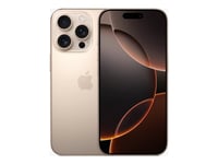 Apple Iphone 16 Pro - 5G Smartphone - Dobbelt-Sim / Internminne 128 Gb - Oled-Display - 6.3" - 2622 X 1206 Piksler (120 Hz) - 3X Bakkamera 48 Mp, 48 Mp, 12 Mp - Front Camera 12 Mp - Ørken Titanium