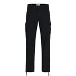 Jack & Jones Mens Cargo Combat Trousers - Black - Size 28W/32L