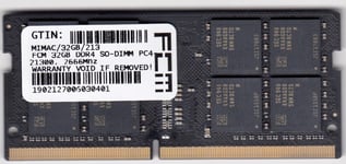 DDR4 PC4 21300 SO-DIMM 2666MHz CL19 "minst8" 32GB FCM för Mac mini 2018 & iMac 27 2019, 2020