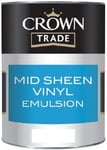 Crown Trade Mid Sheen Emulsion Paint 2.5LT Magnolia (Brand New)