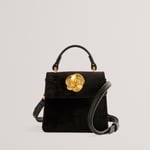 Ted Baker Women's Rosiya Velvet Rose Mini Top Handle Bag - Black