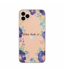 Coque Iphone 11 Fleur 15 Violet personnalisee Transparente