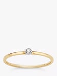 Dinny Hall Forget Me Not 9ct Yellow and White Gold Tiny Diamond Ring