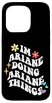 Coque pour iPhone 15 Pro Retro Groovy Im Ariane Doing Ariane Things Funny Mother's