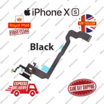 New iPhone XS Charging Port Flex Headphone Jack Mic Replacement Black