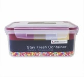 4 x 3.8L Clip & Lock Plastic Food Kitchen Storage Containers