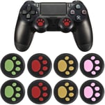 8 Pièces Joystick En Silicone, Griffes Chat Capuchon De Joystick, Contrôleur Analogique En Silicone, Housse De Joystick En Silicone Souple, Pour Manette De Jeu Ps4 Ps3 Ps2 Xbox One / 360 (4 Paires)