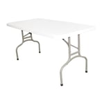 Table rectangulaire pliante Bolero - Blanc - 1520mm - Meuble de jardin