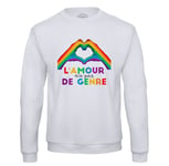 Sweat Shirt Homme L'amour N'a Pas De Genre Lgbtq+ Gay Lesbien