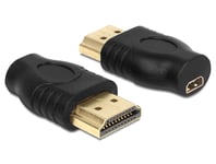 DELOCK – Adapter HDMI Micro-D female > HDMI-A male (65507)