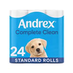 Andrex Toilet Rolls x24 Classic White Fragrance-Free 2 Ply Toilet Paper