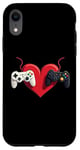 Coque pour iPhone XR Manettes de jeu d'amour pour la Saint-Valentin Gamers Couple