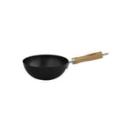 Dexam Swift 20cm Non-Stick Carbon Steel Wok With Wooden Handle