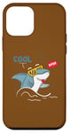 Coque pour iPhone 12 mini Cool Dude – Soyez votre auto-rester au frais – Requin cool avec lunettes