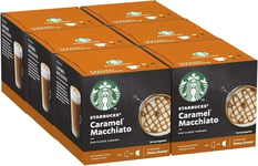 Caramel Macchiato By Nescafe Dolce Gusto Coffee Pods 12 Capsules Pack Of 6 Tota