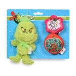 Dr. Seuss The Grinch – Lot de 3 Jouets couineurs en Peluche pour Chien | The Grinch – Jouets en Peluche pour Chien de la Collection Dr Seuss | Petit Jouet couineur pour Chien, 15,2 cm