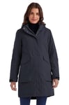 killtec Femme Damen Funktionsparka Parka Manteau Imperméable Avec Capuche Amovible, Dark Navy, 48 EU