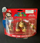 Nintendo DONKEY KONG 3-Pack Collection 3X PVC Figure 4.5-6Cm