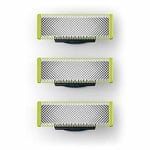 3-pack rakblad som är kompatibla med Philips Oneblade Replacement