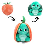 LES DÉGLINGOS - FLIPETZ - Doudou Corvet la Tortue/Pêche - Tortue Cache-Cache réversible - Peluche Toute Douce pour bébé - Idées Cadeaux de Naissance