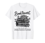 Booktrovert Definition Funny Book Lover Meaning Reader T-Shirt