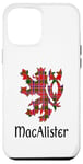 Coque pour iPhone 15 Pro Max Clan MacAlister Tartan Nom de famille écossais Scotland