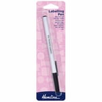 Hemline Black Permanent Labelling Marker Pen Ball Point - Laundry Quilts