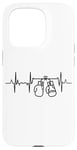 Coque pour iPhone 15 Pro Tenue d'entraînement de boxe Boxer Heartbeat Heartline ECG