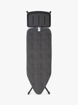 Brabantia Ironing Board C, 124 x 45cm, Solid Steam Unit Holder - Denim Black