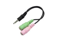 HEADPHONES MICROPHONE SPLITTER CONVERTER ADAPTER FOR LENOVO IDEAPAD YOGA 13