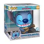 DISNEY LILO & STITCH Figurine STITCH UKULELE 25cm FUNKO "POP"